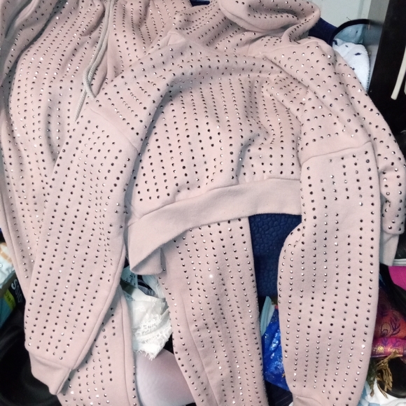 Hot and delicious jogging suit with crop jacket see pics women's size small - Picture 3 of 15